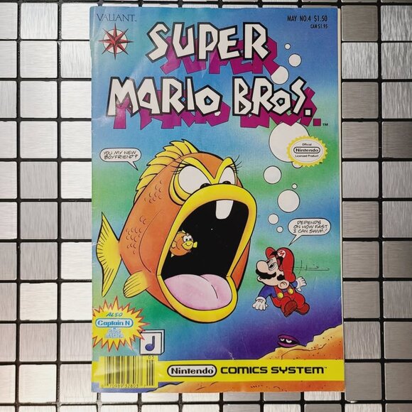 Super Mario Bros. #4 Valiant Comics Nintendo 1991 Video Game - Picture 1 of 5